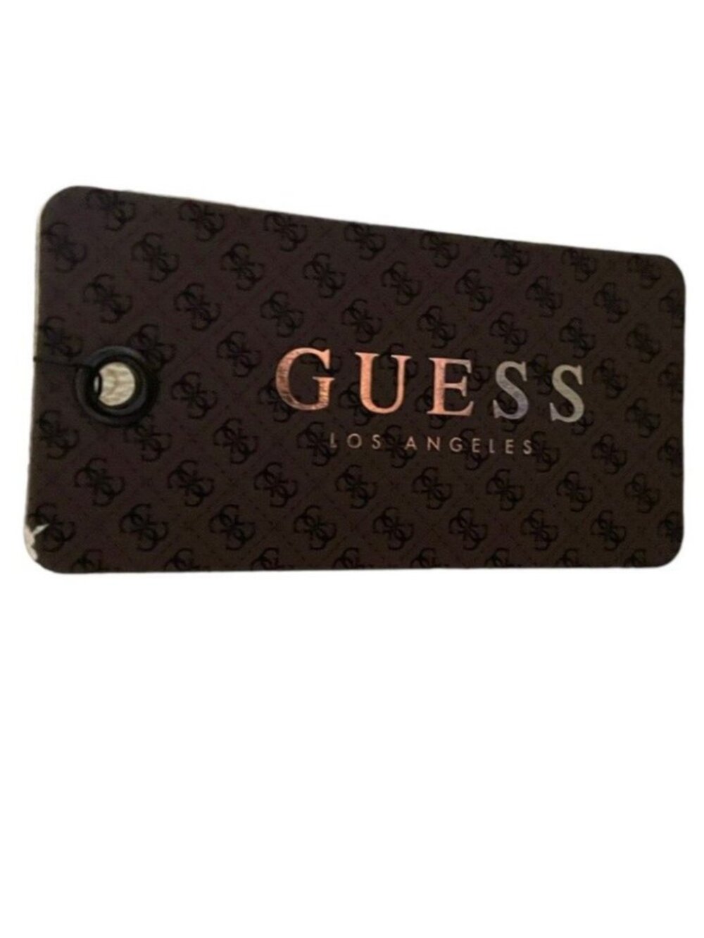 Guess Signature Logo Menville Satchel Crossbody Handbag Tan & White - Picture 10 of 16